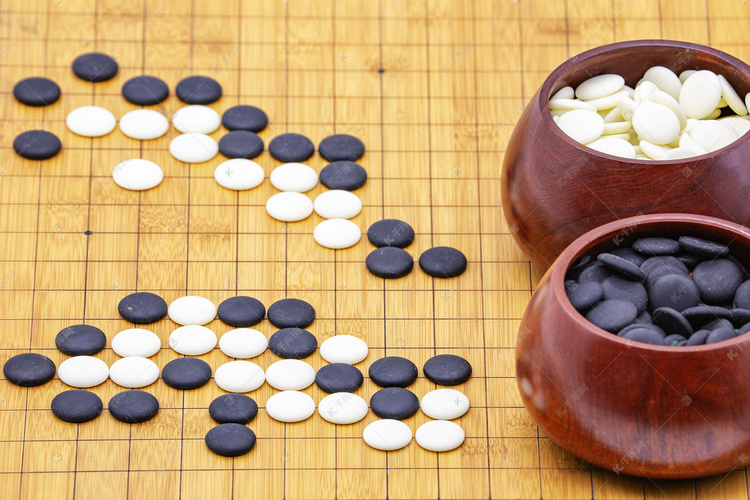 圍棋和棋子棋盤的照片高清大圖