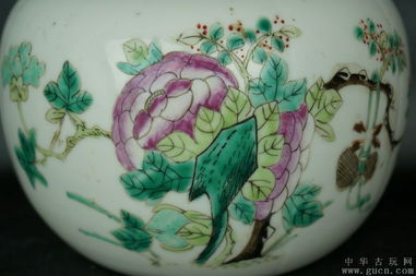 清末 精品細(xì)路花卉圍棋罐 原蓋