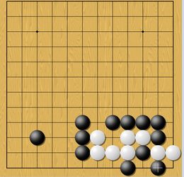 圍棋問題,本人做死活棋,