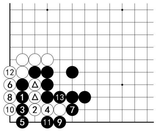圍棋對殺技巧 長氣的要點